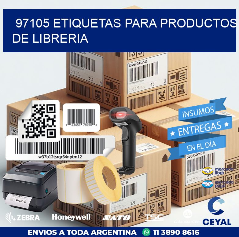 97105 ETIQUETAS PARA PRODUCTOS DE LIBRERIA