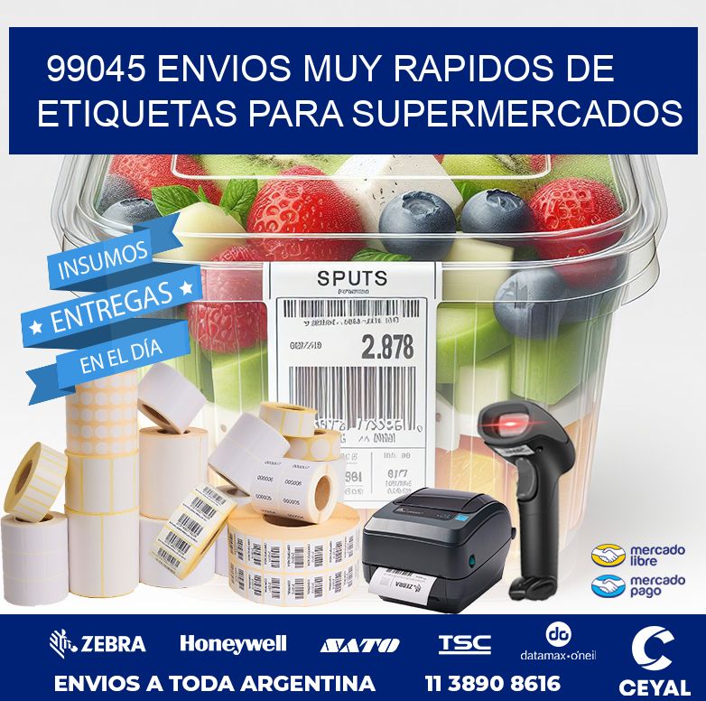 99045 ENVIOS MUY RAPIDOS DE ETIQUETAS PARA SUPERMERCADOS