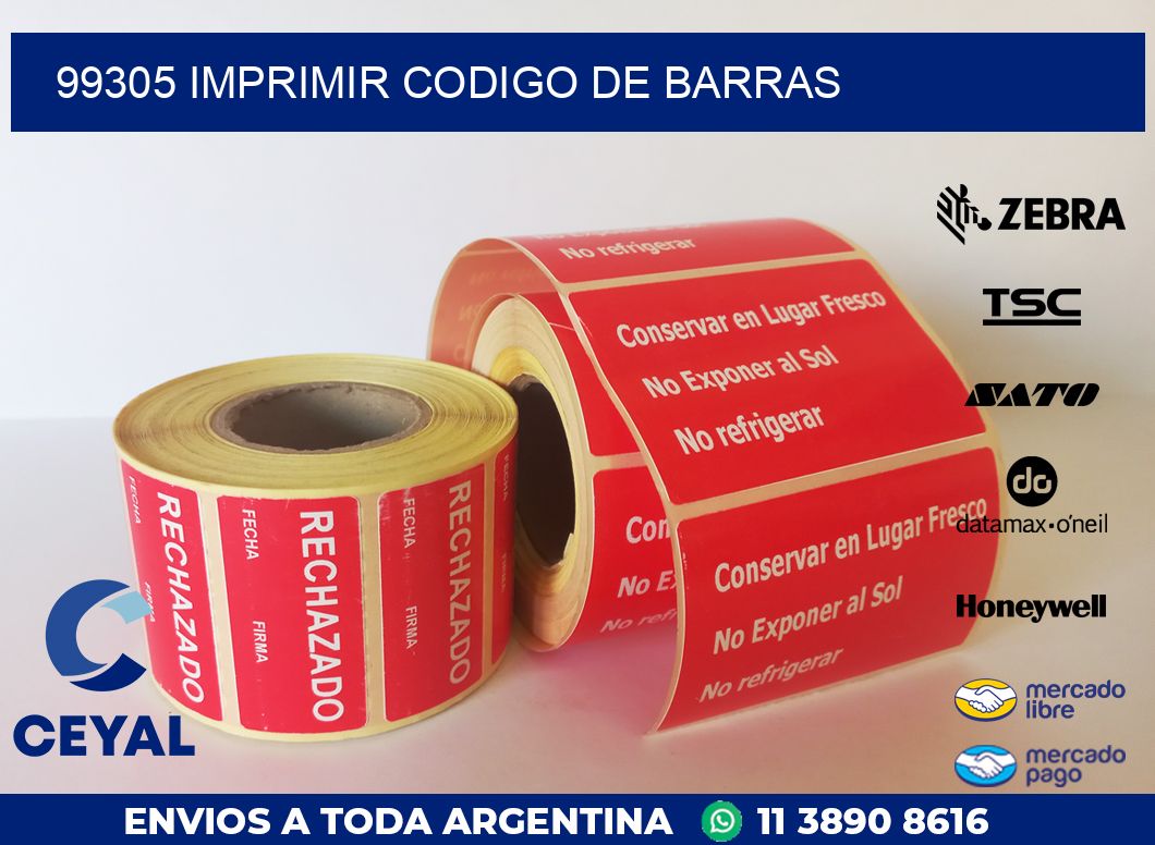 99305 IMPRIMIR CODIGO DE BARRAS