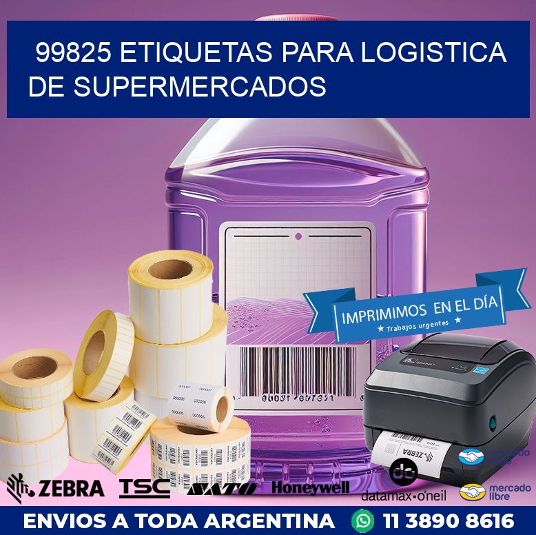 99825 ETIQUETAS PARA LOGISTICA DE SUPERMERCADOS