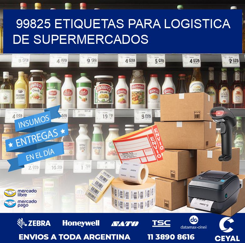 99825 ETIQUETAS PARA LOGISTICA DE SUPERMERCADOS