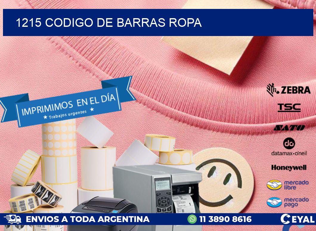 1215 CODIGO DE BARRAS ROPA