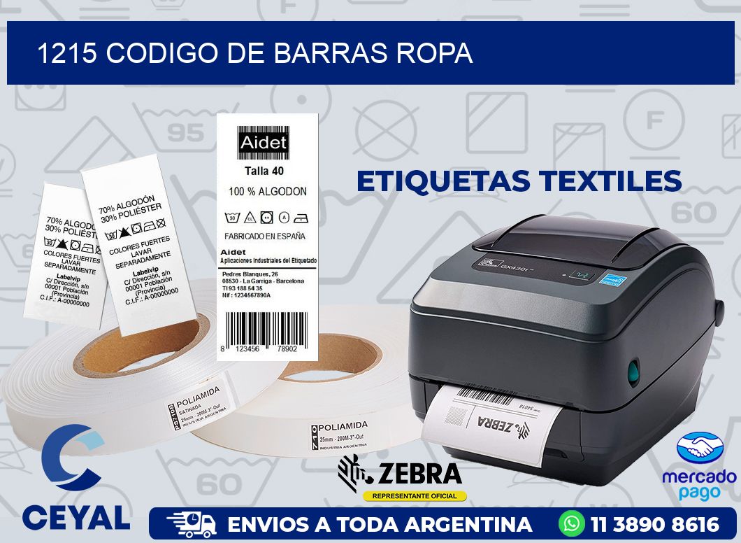1215 CODIGO DE BARRAS ROPA
