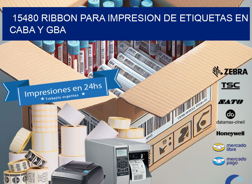 15480 RIBBON PARA IMPRESION DE ETIQUETAS EN CABA Y GBA