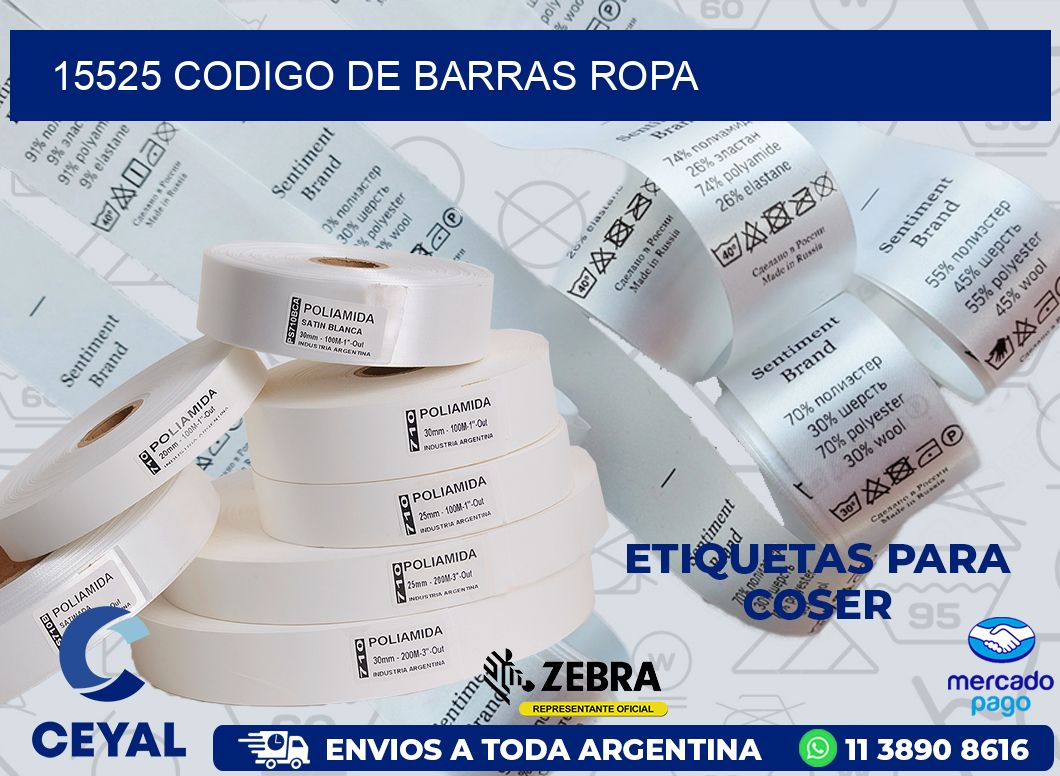 15525 CODIGO DE BARRAS ROPA