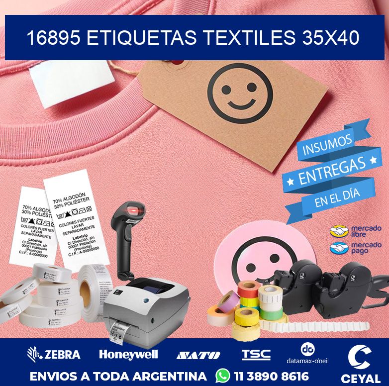 16895 ETIQUETAS TEXTILES 35X40