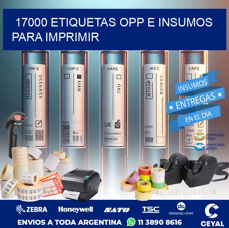 17000 ETIQUETAS OPP E INSUMOS PARA IMPRIMIR