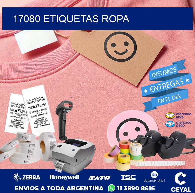17080 ETIQUETAS ROPA