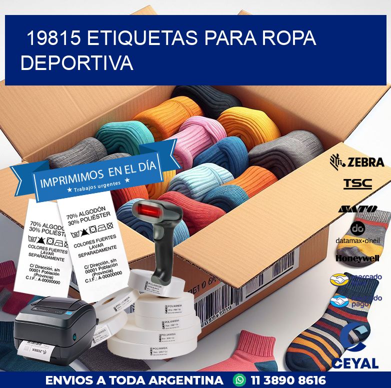 19815 ETIQUETAS PARA ROPA DEPORTIVA