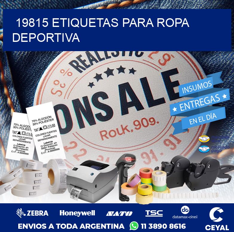 19815 ETIQUETAS PARA ROPA DEPORTIVA