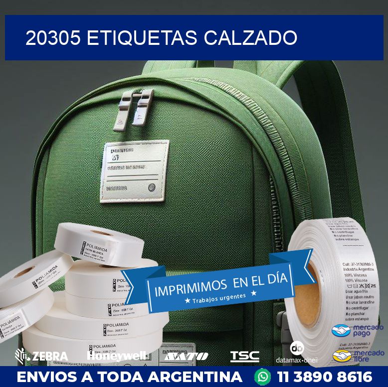 20305 ETIQUETAS CALZADO