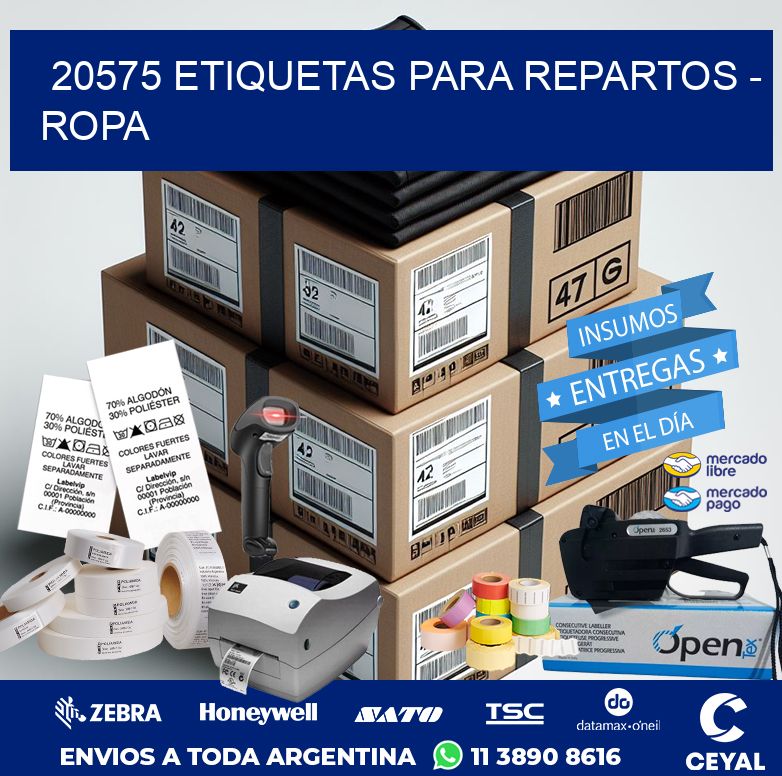 20575 ETIQUETAS PARA REPARTOS – ROPA