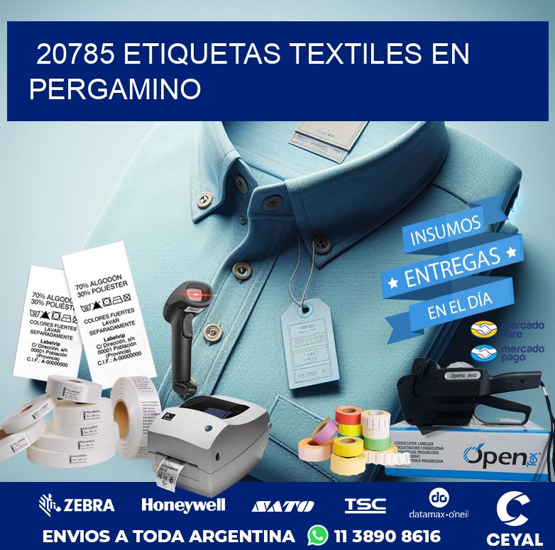 20785 ETIQUETAS TEXTILES EN PERGAMINO