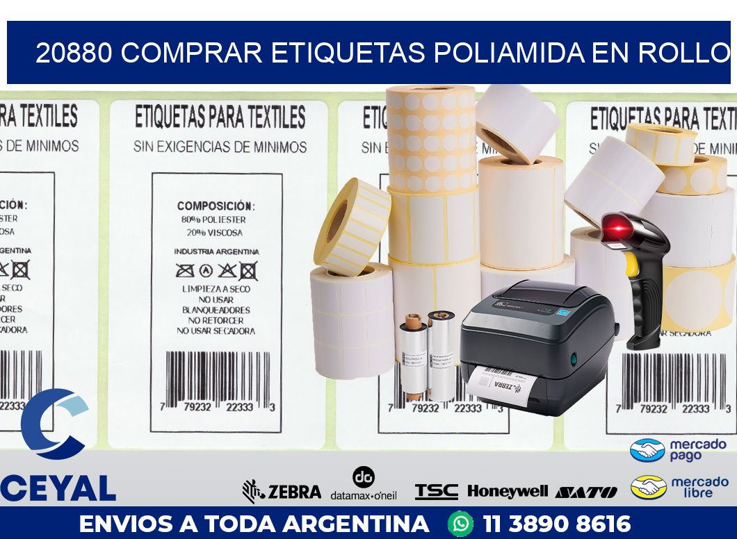 20880 COMPRAR ETIQUETAS POLIAMIDA EN ROLLO