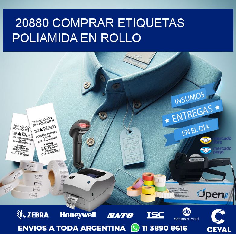 20880 COMPRAR ETIQUETAS POLIAMIDA EN ROLLO
