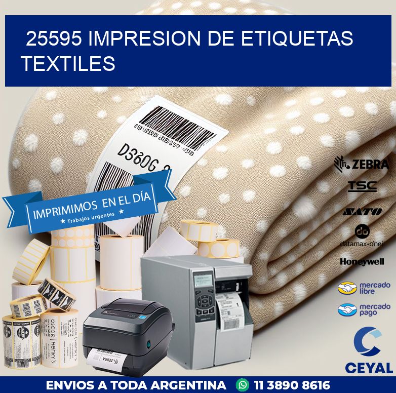 25595 IMPRESION DE ETIQUETAS TEXTILES