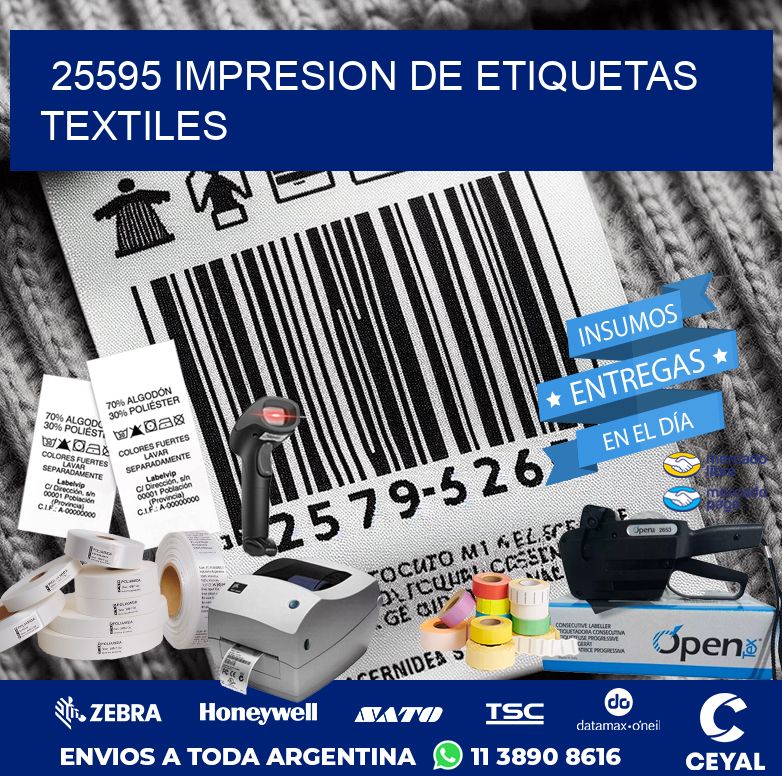 25595 IMPRESION DE ETIQUETAS TEXTILES