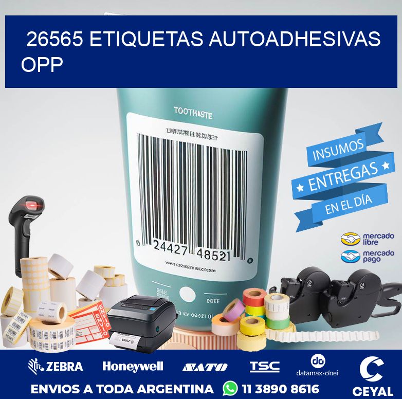 26565 ETIQUETAS AUTOADHESIVAS OPP