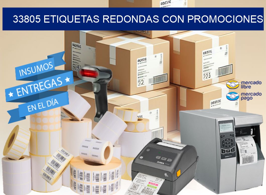 33805 ETIQUETAS REDONDAS CON PROMOCIONES