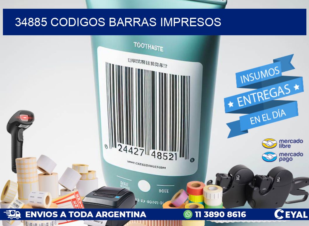 34885 CODIGOS BARRAS IMPRESOS