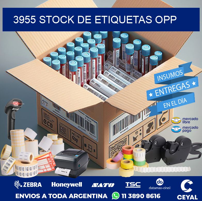 3955 STOCK DE ETIQUETAS OPP