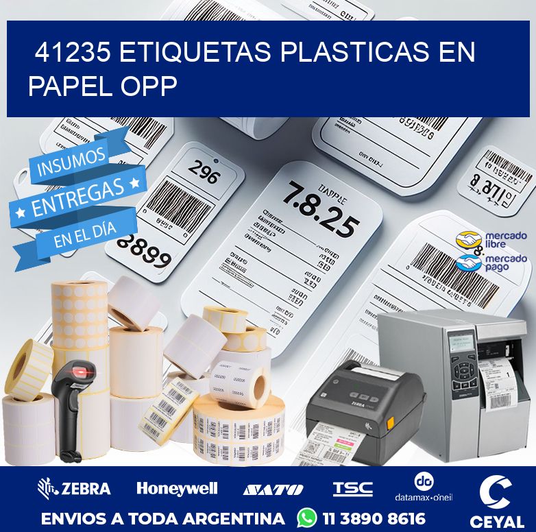 41235 ETIQUETAS PLASTICAS EN PAPEL OPP