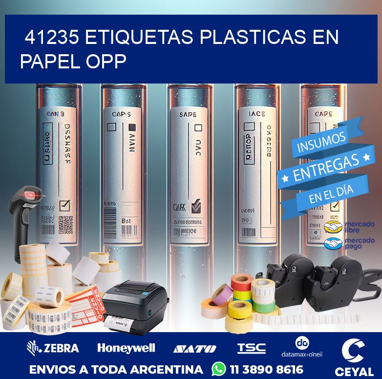 41235 ETIQUETAS PLASTICAS EN PAPEL OPP