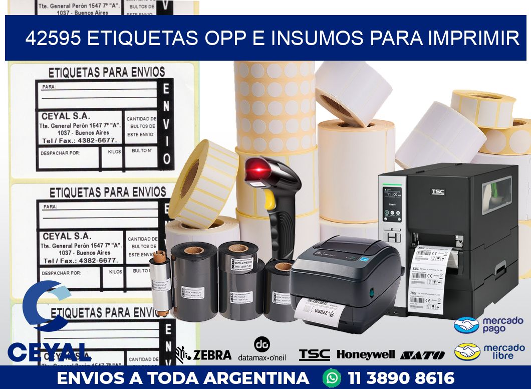 42595 ETIQUETAS OPP E INSUMOS PARA IMPRIMIR