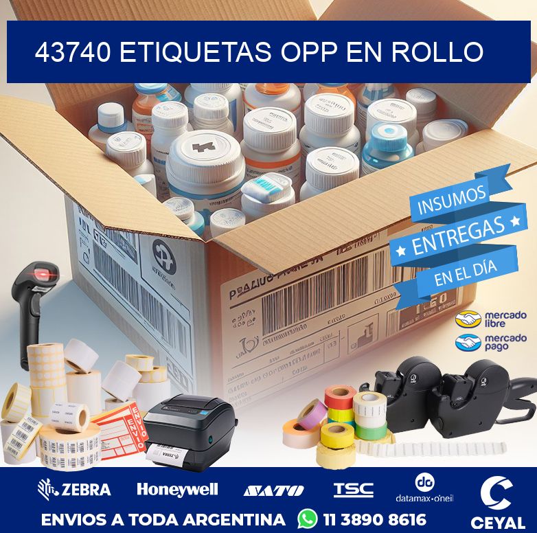 43740 ETIQUETAS OPP EN ROLLO