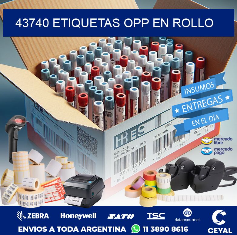 43740 ETIQUETAS OPP EN ROLLO