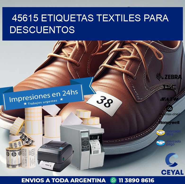45615 ETIQUETAS TEXTILES PARA DESCUENTOS
