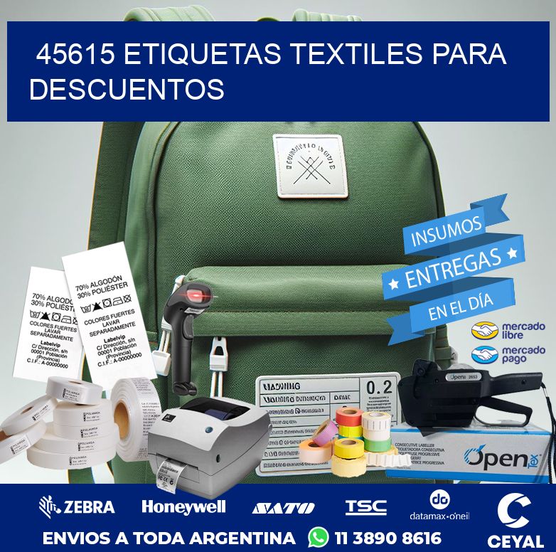 45615 ETIQUETAS TEXTILES PARA DESCUENTOS