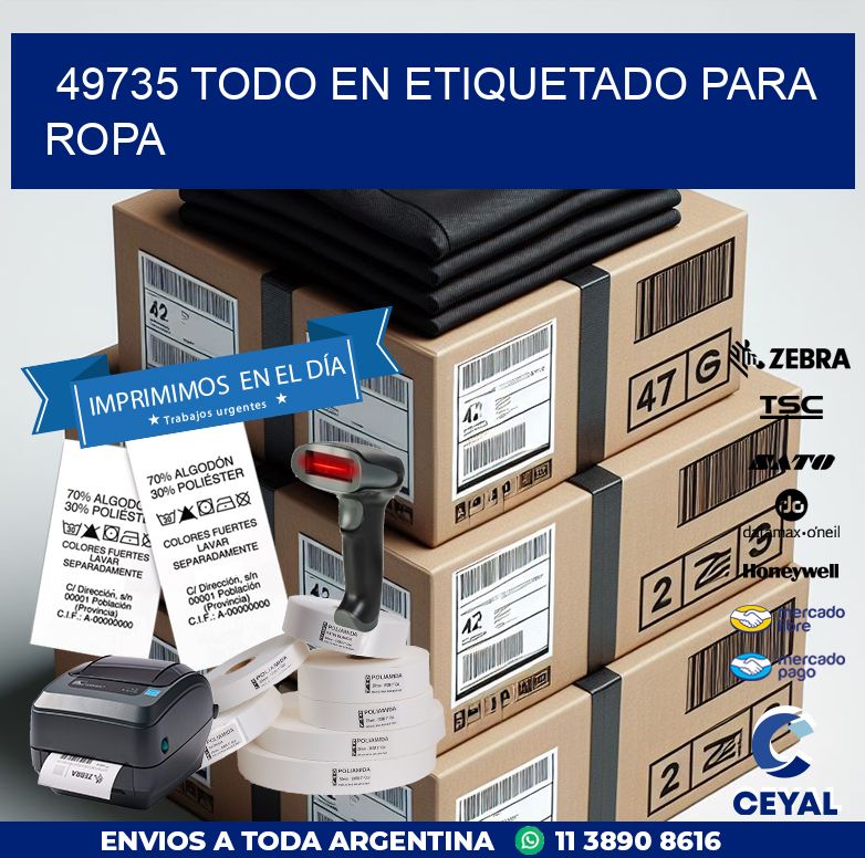 49735 TODO EN ETIQUETADO PARA ROPA