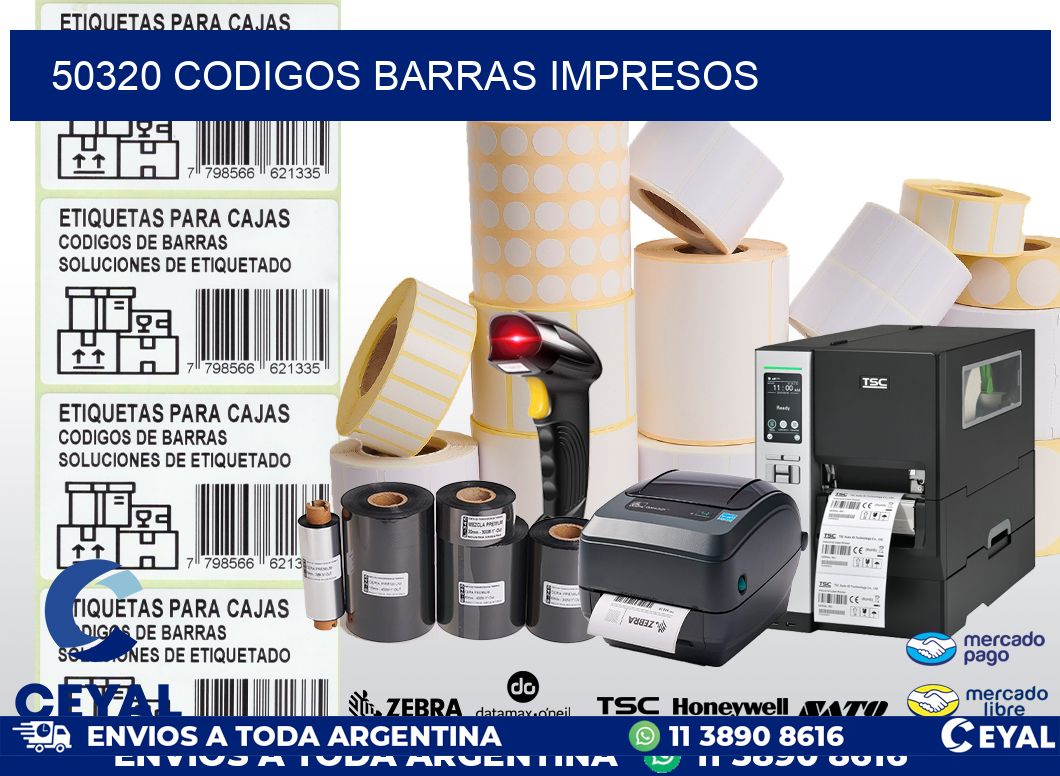 50320 CODIGOS BARRAS IMPRESOS