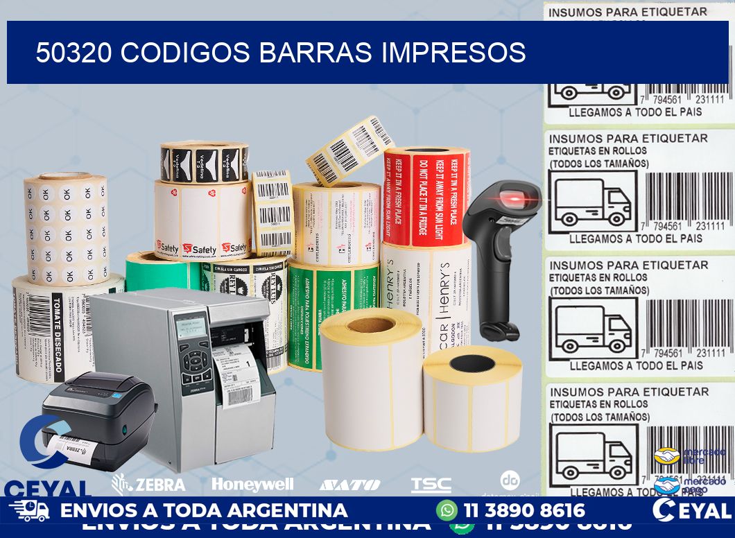 50320 CODIGOS BARRAS IMPRESOS