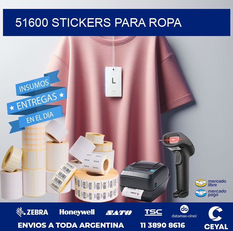 51600 STICKERS PARA ROPA