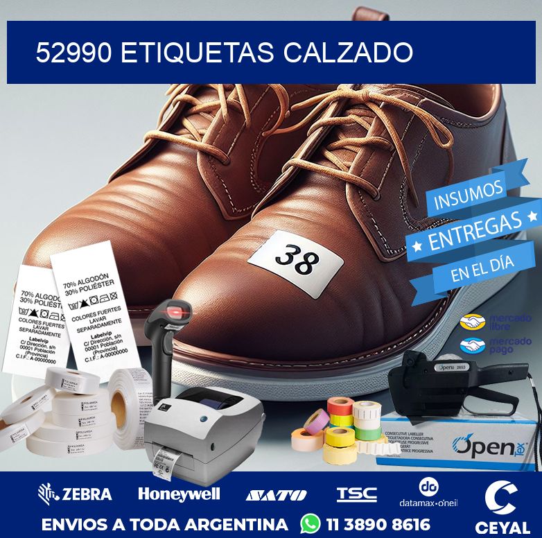 52990 ETIQUETAS CALZADO