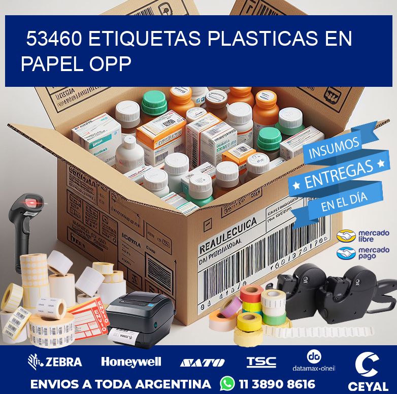 53460 ETIQUETAS PLASTICAS EN PAPEL OPP