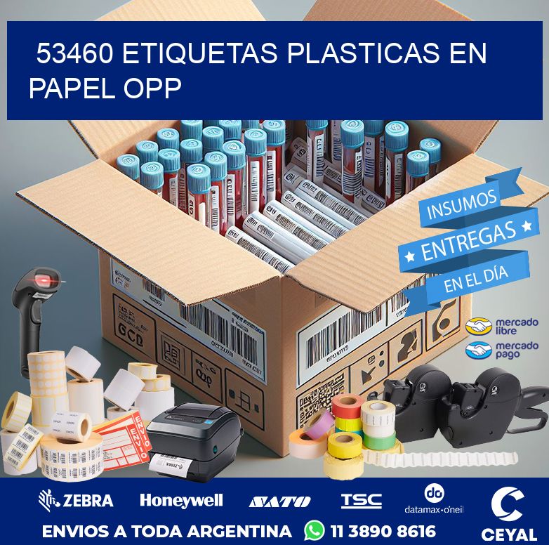 53460 ETIQUETAS PLASTICAS EN PAPEL OPP