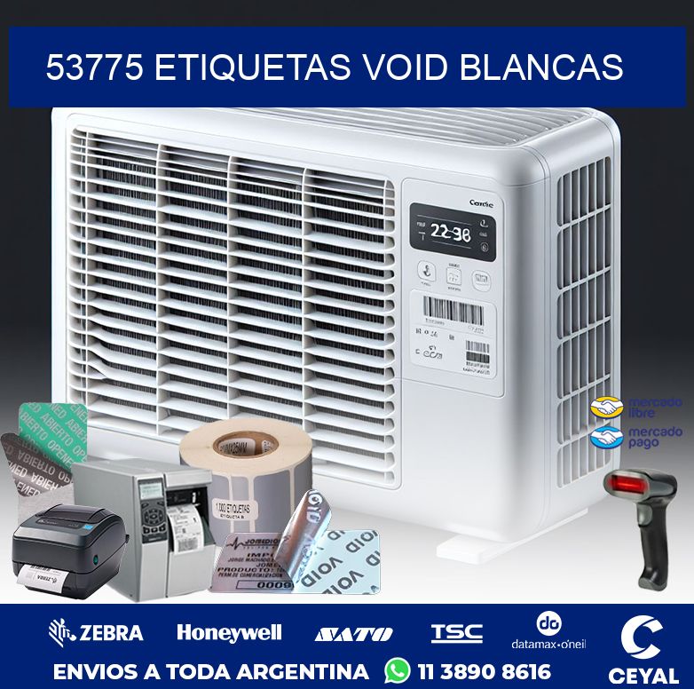 53775 ETIQUETAS VOID BLANCAS