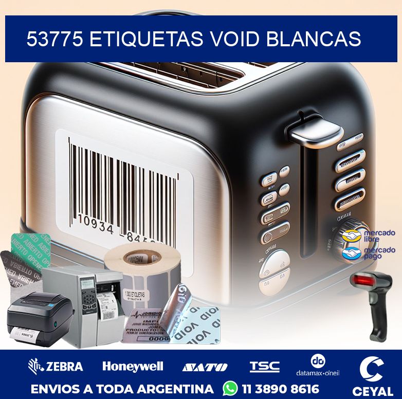 53775 ETIQUETAS VOID BLANCAS