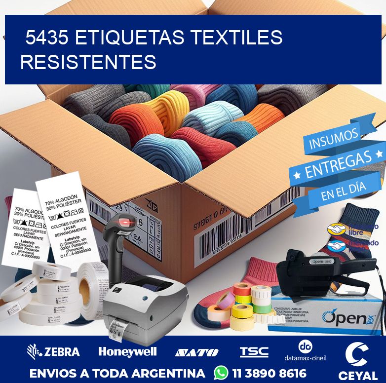 5435 ETIQUETAS TEXTILES RESISTENTES