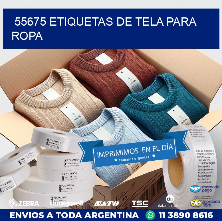 55675 ETIQUETAS DE TELA PARA ROPA