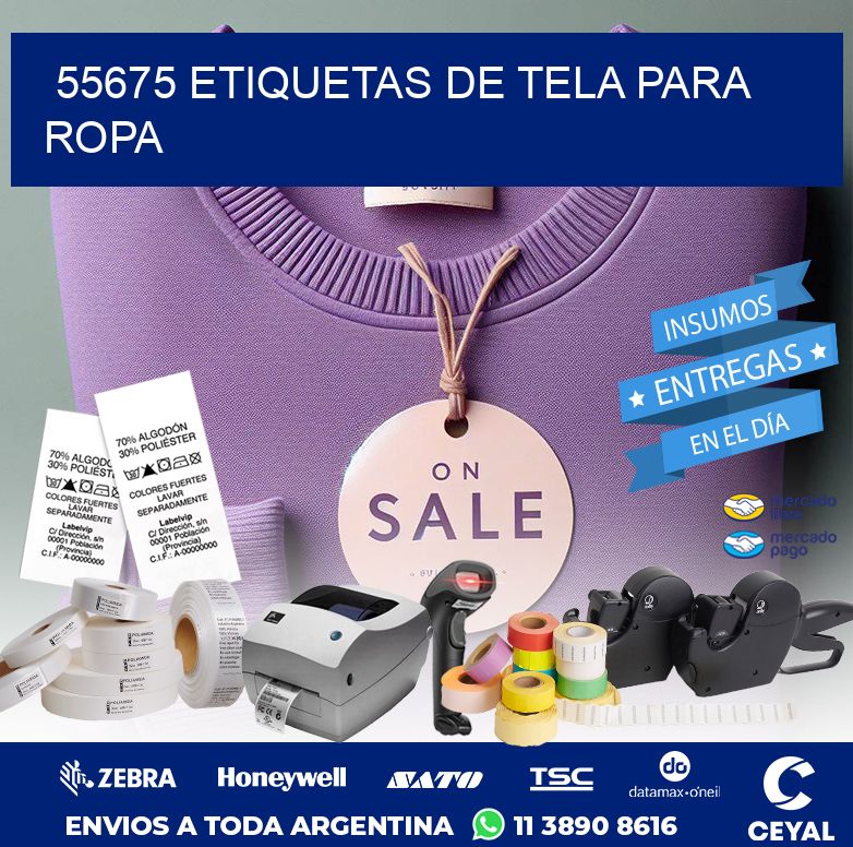 55675 ETIQUETAS DE TELA PARA ROPA