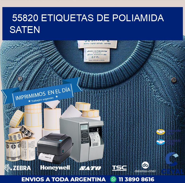 55820 ETIQUETAS DE POLIAMIDA SATEN