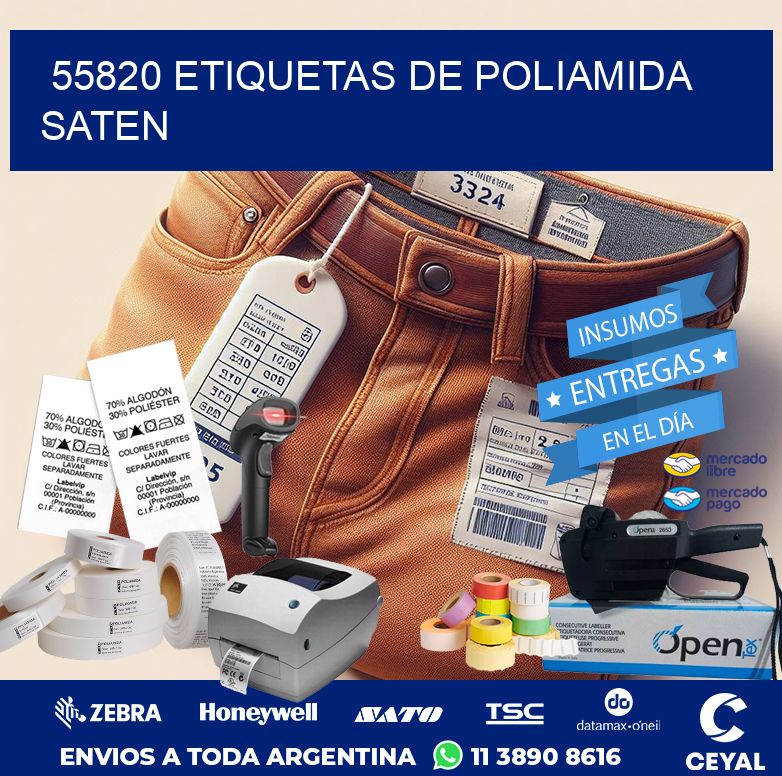 55820 ETIQUETAS DE POLIAMIDA SATEN