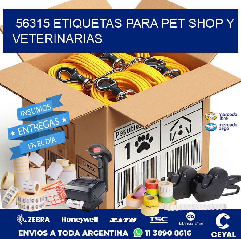 56315 ETIQUETAS PARA PET SHOP Y VETERINARIAS
