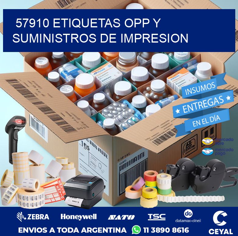 57910 ETIQUETAS OPP Y SUMINISTROS DE IMPRESION