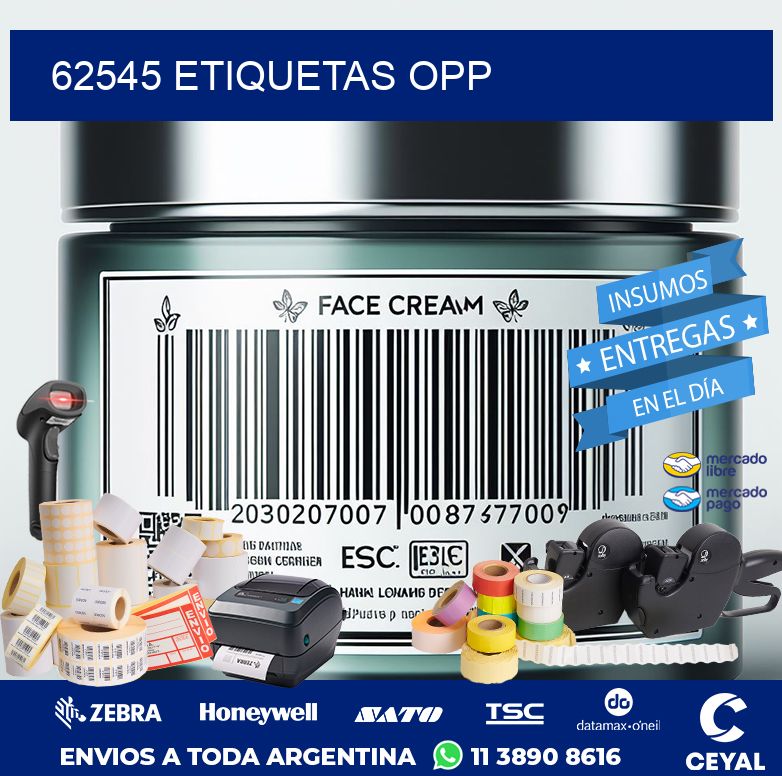 62545 ETIQUETAS OPP