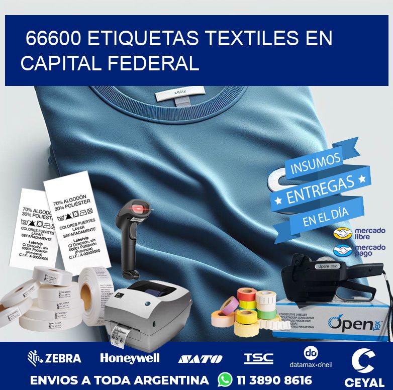 66600 ETIQUETAS TEXTILES EN CAPITAL FEDERAL